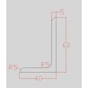 CORNIÈRE INÉGALE LAMINÉE CHAUD ACIER BARRE FER S235 - www.esse.fr