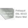 CORNIÈRE ALU DÉCLASSÉ PRÉ-LAQUÉ BLANC MAT 9010 ÉPOXY FOUR