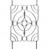 PANNEAU FER CERCLE CENTRAL ACIER FORGÉ MODERNE M0087