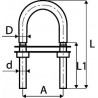 ETRIERS AVEC PLATINES INOX A4 POUR TUBES M4 À M12 - www.esse.fr