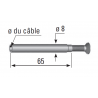 TENDEUR CÂBLE À SERTIR INOX Ø4 OU Ø6 RÉGLAGE 40 MM - www.esse.fr