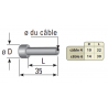 DEPART A SERTIR INOX 316 CABLE Ø 4 ou 6 SERTISSABLE - www.esse.fr