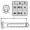 DÉPART INOX 316 TARAUDE M6 OU M8 CÂBLE INOXYDABLE