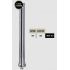 POTEAU INOX TRAVERSANT MARCHE BOIS TUBE INOX Ø 42.4 - www.esse.fr