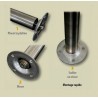 PLATINE FIXATION SANS TROUS TUBE INOX Ø42.4 OU 48,3 - www.esse.fr