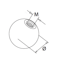 BOULE DE FINITION INOX 304L M6 OU M8 - Ø 15 OU Ø 25 - www.esse.fr