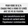 PINCE À VERRE 8,76 INOX BROSSÉ 316 OU ZAMAC PLAT OU TUBE - www.esse.fr