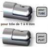 PINCE INOX TOLE 1,5 A 4 MM - FIXATION SUR TUBE - www.esse.fr