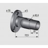 CONNECTEUR FIXATION TUBE ROND MAIN COURANTE INOX - www.esse.fr