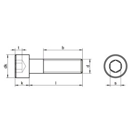 CHC DIN 912 ISO 4762 BRUT 8.8 M22 FILETAGE PARTIEL - www.esse.fr