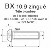 VIS BX TÊTE BOMBÉE 6 LOBES INTERNES ZINGUÉ 10.9 FT - www.esse.fr