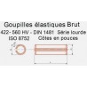 GOUPILLE ÉLASTIQUE CÔTE POUCES 422-560 HV DIN 1481 - ISO 8752