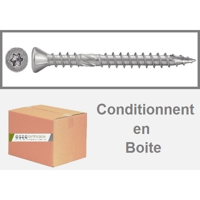 BOITE VIS INOX TERRASSE TORX DOUBLE FILET - www.esse.fr