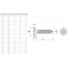 VIS TOLE TETE FRAISEE TORX A TETON DIN 7982 INOX A2 - www.esse.fr