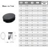 BOUCHON PEBD TUBE ROND EMBOUT PATIN RENTRANT ø10 à ø60 - www.esse.fr