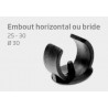 BRIDE ANTI-ROTATION ERGOT POUR TUBE Ø30 PEBD NOIR - www.esse.fr