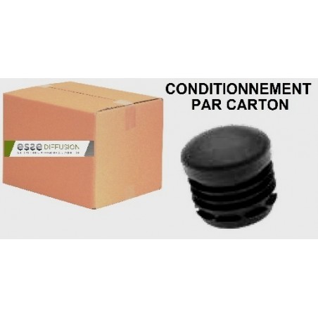 CARTON EMBOUTS PATINS ÉPAIS RONDS NOIRS OU BLANCS - www.esse.fr