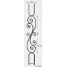 VOLUTE BALUSTRE ACIER FORGÉ DOUBLE FIXATION CARRÉE - www.esse.fr