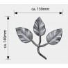 FEUILLES ROSIER EN TÔLE ACIER - www.esse.fr