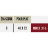 PLATINE FIXATION 92X48 INOX 316 pour POTEAU W0001 - www.esse.fr