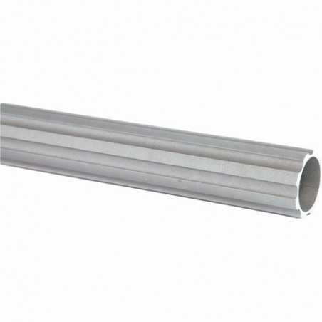 COLONNE ALUMINIUM TUBE CANNELÉ Ø80 HAUTEUR 1,25 MÈTRES W0085