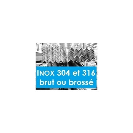 CORNIÈRE ÉGALE ACIER INOX 304L PROFIL À FROID BARRE - www.esse.fr