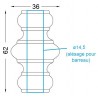 MANCHON ROND BARREAU ROND ACIER GALVANISABLE - www.esse.fr