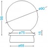 BOULE POTELET ø90 MOBILIER URBAIN ANTI STATIONNEMENT - www.esse.fr