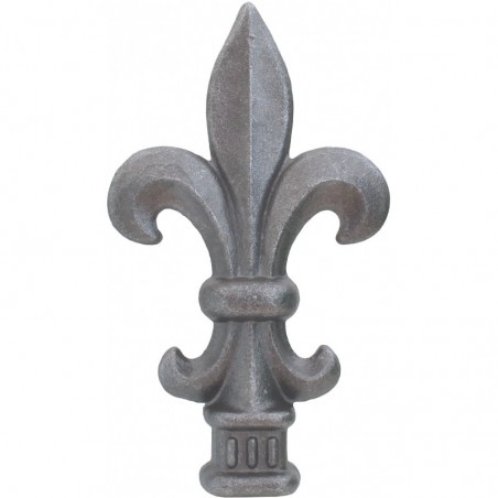 FER DE LANCE FLEUR DE LYS BARREAU CARRÉ FER FORGÉ - www.esse.fr