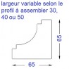 ÉQUERRE RENFORT MOULURÉ CARRÉ RECTANGLE ACIER - www.esse.fr