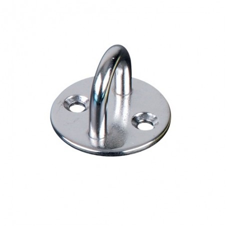 ANNEAU PLATINE A VISSER RONDE FIXATION CABLE INOX 316 - www.esse.fr