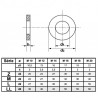 RONDELLE INOX A2 PLATE Z M L LL NFE 25514 M3 À M30 - www.esse.fr