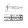 TIREFONDS BOIS TÊTE HEXAGONAL ACIER ZINGUÉ DIN 571 - www.esse.fr