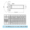 VIS FHC INOX A2 DIN 7991 FILETAGE TOTAL CREUX ISO 3506-1 - www.esse.fr