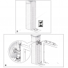 PLATINE POUR PIVOT INFÉRIEUR POUR PORTAIL BATTANT