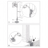 Pivot inférieur et platine à sceller en inox - www.esse.fr