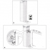 Pivot inférieur et platine à sceller en inox - www.esse.fr