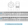 ÉCROU HEXAGONAL DIN 934 ACIER ZINGUÉ CLASSE 8 M2 À M74 - www.esse.fr