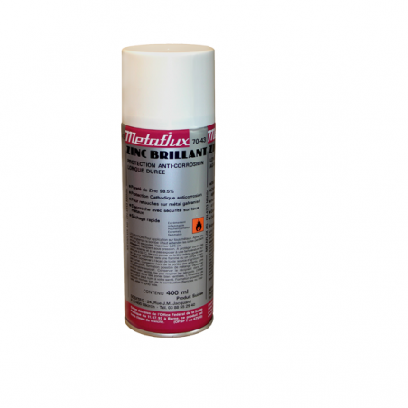 SPRAY ZINC BRILLANT GALVANISATION À FROID PIGMENTS M9971