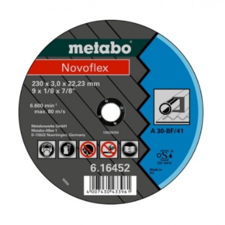 DISQUE À TRONÇONNER ACIER NOVOFLEX 115X3X22,23 TF42 - www.esse.fr