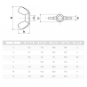 ÉCROU OREILLES LAITON FORME AMÉRICAINE DIN 315