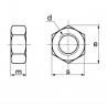 ÉCROU HEXAGONAL DIN 934 ACIER ZINGUÉ CLASSE 8 M2 À M74 - www.esse.fr