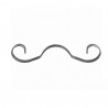 VOLUTE MOUSTACHE 245x55 ACIER PLAT 12x3 FORMÉE À FROID - www.esse.fr