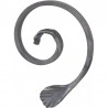 VOLUTE ESCARGOT FER PLAT ACIER FORGE À CHAUD 130x165 M0500