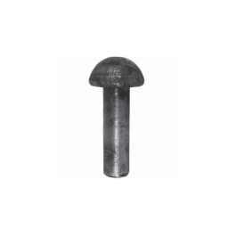 RIVET TÊTE RONDE FER FORGE (lot de 5 unités) ACIER M0419