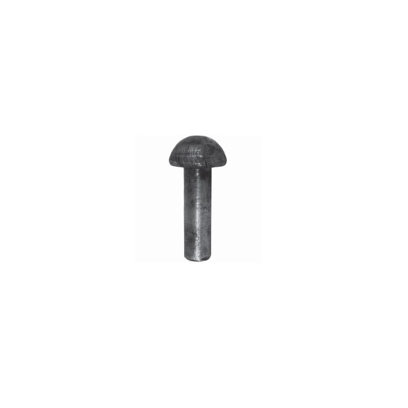 RIVET TÊTE RONDE FER FORGE (lot de 5 unités) ACIER M0419