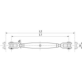 RIDOIR À CHAPES FIXES SOUDÉES EN INOX A4 – DE 4 MM À 20 MM