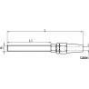 FIXATION TENDEUR CÂBLE Ø3 À Ø12 M5 À M20 INOX 316