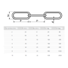 CHAINES À MAILLONS LONGS DE 2 MM À 10 MM - INOX A4 - DIN 763