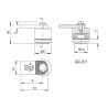 PIVOT HAUT DE PORTAIL ACIER OU INOX RÉGLABLE SOUDABLE